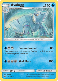 Pokemon Forbidden Light Avalugg - 30