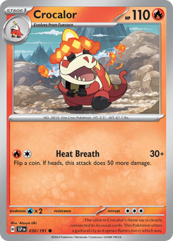 Pokemon Surging Sparks Crocalor - 30