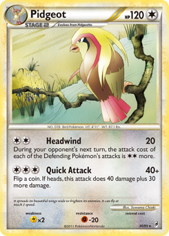 Pokemon Call of Legends Pidgeot - 30