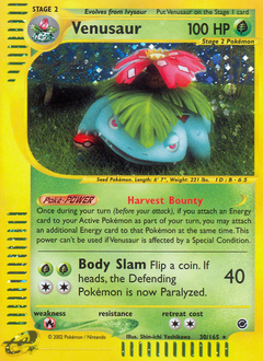 Pokemon Expedition Base Set Venusaur - 30