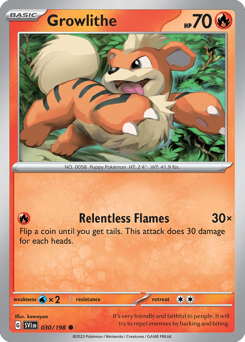 Pokemon Scarlet & Violet Growlithe - 30
