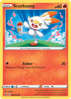 Pokemon Sword & Shield Scorbunny - 30