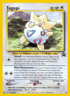 Pokemon Wizards Black Star Promos Togepi - 30