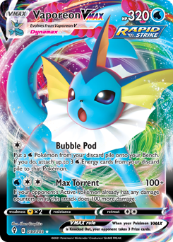 Pokemon Evolving Skies Vaporeon VMAX - 30