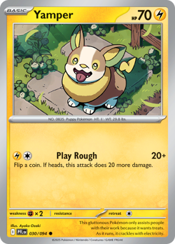 Pokemon Phantasmal Flames Yamper - 30