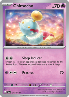Pokemon Paldean Fates Chimecho - 30
