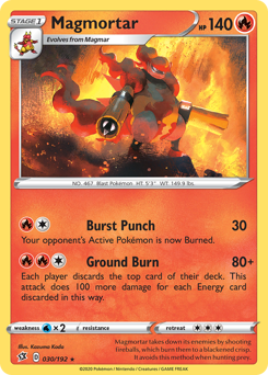 Pokemon Rebel Clash Magmortar - 30