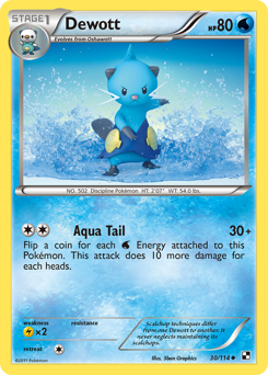 Pokemon Black & White Dewott - 30