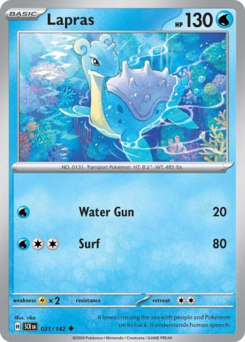 Pokemon Stellar Crown Lapras - 31