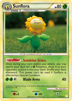 Pokemon HeartGold & SoulSilver Sunflora - 31
