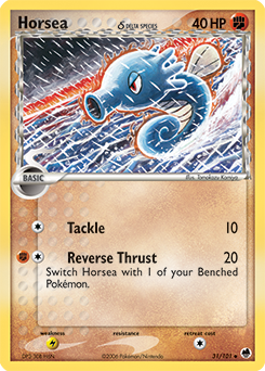 Pokemon Dragon Frontiers Horsea δ - 31