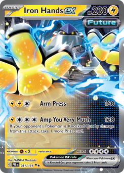 Pokemon Prismatic Evolutions Iron Hands ex - 31