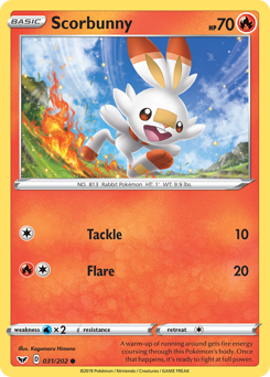 Pokemon Sword & Shield Scorbunny - 31