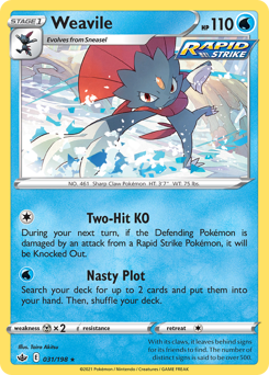 Pokemon Chilling Reign Weavile - 31