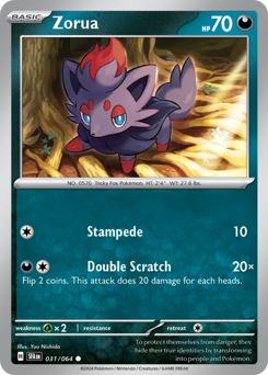 Pokemon Shrouded Fable Zorua - 31