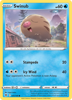 Pokemon Astral Radiance Swinub - 31