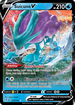 Pokemon Evolving Skies Suicune V - 31