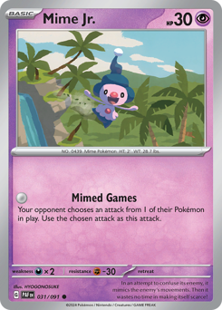 Pokemon Paldean Fates Mime Jr. - 31