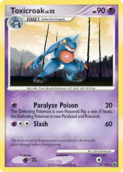 Pokemon Majestic Dawn Toxicroak - 31