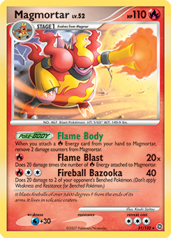 Pokemon Secret Wonders Magmortar - 31