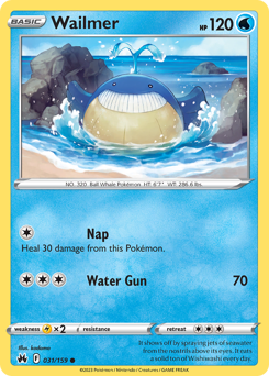 Pokemon Crown Zenith Wailmer - 31