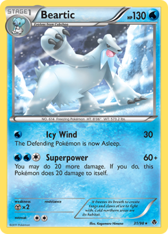 Pokemon Emerging Powers Beartic - 31