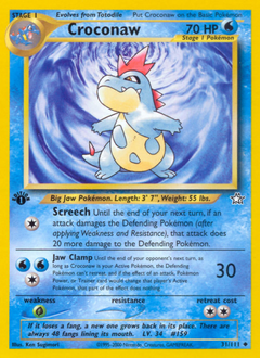 Pokemon Neo Genesis Croconaw - 31