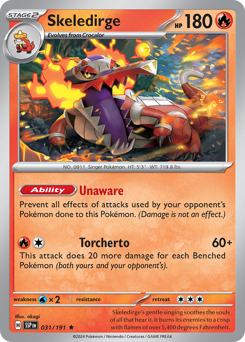 Pokemon Surging Sparks Skeledirge - 31