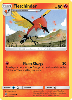 Pokemon Unified Minds Fletchinder - 31