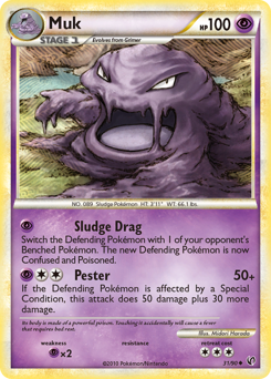 Pokemon HS—Undaunted Muk - 31