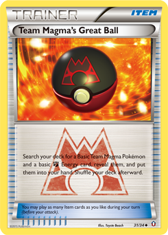 Pokemon Double Crisis Team Magma's Great Ball - 31