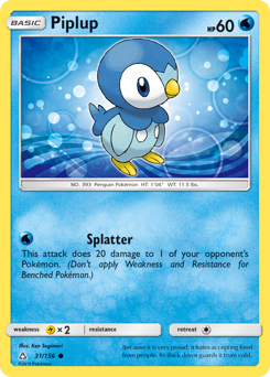 Pokemon Ultra Prism Piplup - 31