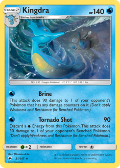 Pokemon Burning Shadows Kingdra - 31