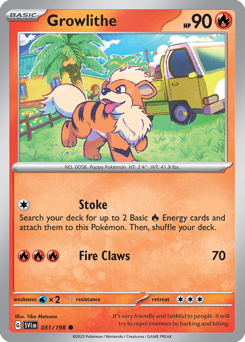 Pokemon Scarlet & Violet Growlithe - 31