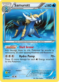 Pokemon Black & White Samurott - 32