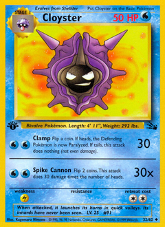 Pokemon Fossil Cloyster - 32