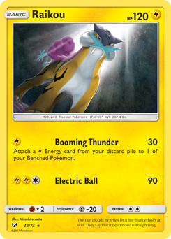 Pokemon Shining Legends Raikou - 32
