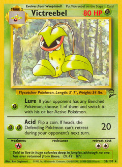 Pokemon Base Set 2 Victreebel - 32