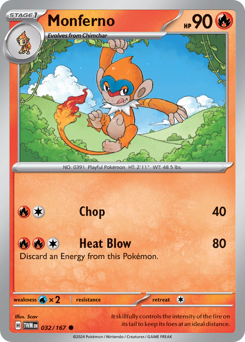 Pokemon Twilight Masquerade Monferno - 32