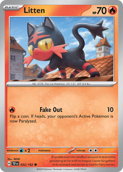 Pokemon Temporal Forces Litten - 32