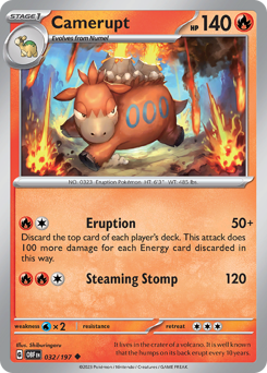 Pokemon Obsidian Flames Camerupt - 32