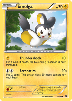 Pokemon Emerging Powers Emolga - 32