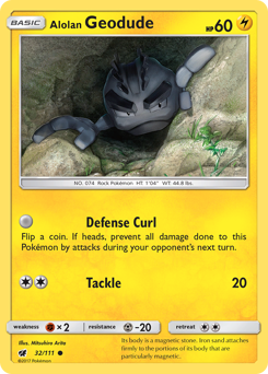 Pokemon Crimson Invasion Alolan Geodude - 32