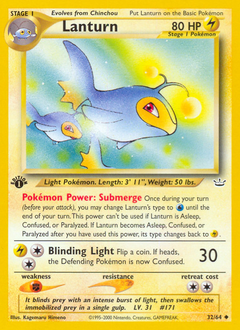 Pokemon Neo Revelation Lanturn - 32