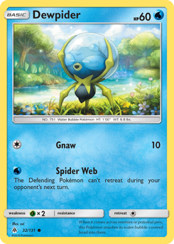 Pokemon Forbidden Light Dewpider - 32