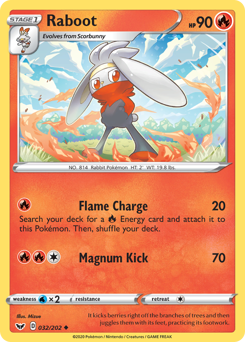 Pokemon Sword & Shield Raboot - 32