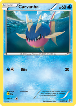 Pokemon Plasma Storm Carvanha - 32