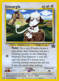Pokemon Wizards Black Star Promos Smeargle - 32