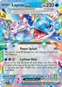 Pokemon Stellar Crown Lapras ex - 32