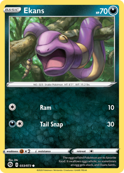 Pokemon Champion's Path Ekans - 33